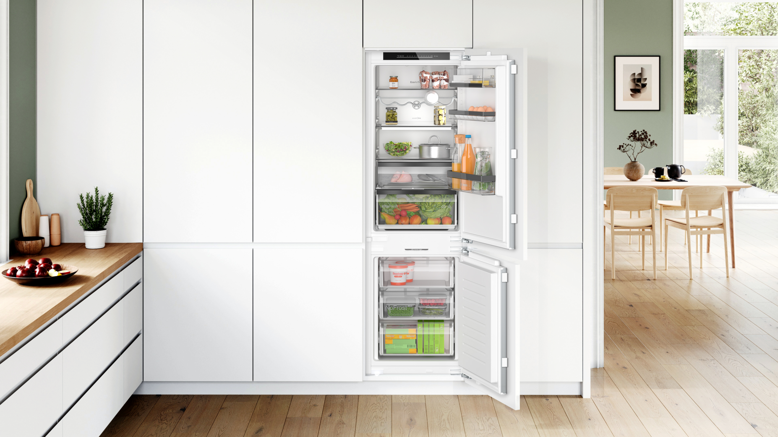 Bosch KIN86SDD0 – Einbau-Kühl-Gefrier-Kombination mit Gefrierbereich unten – Bild 3