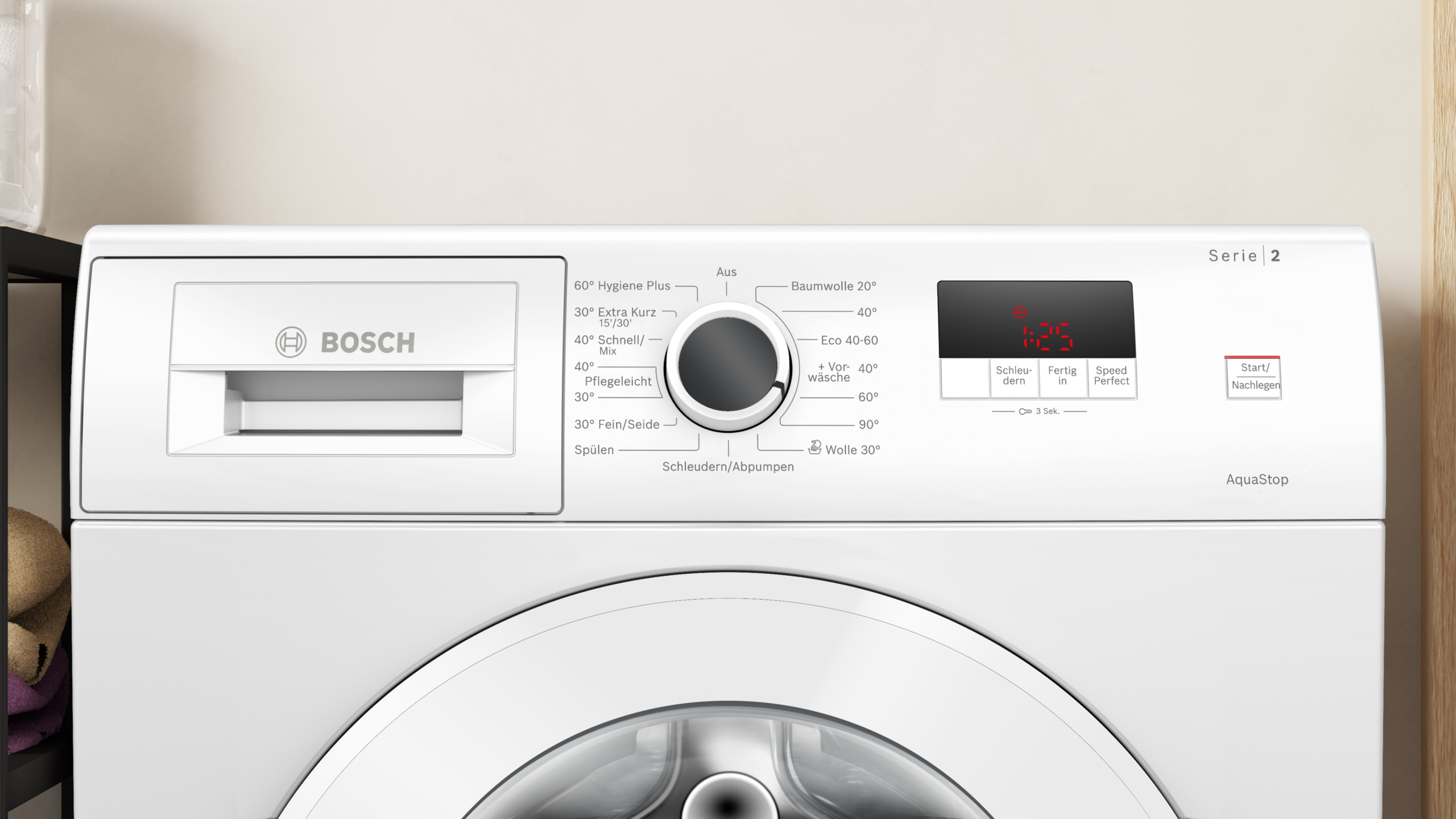 Bosch WGE02471 – Waschmaschine, Frontlader – Bild 5