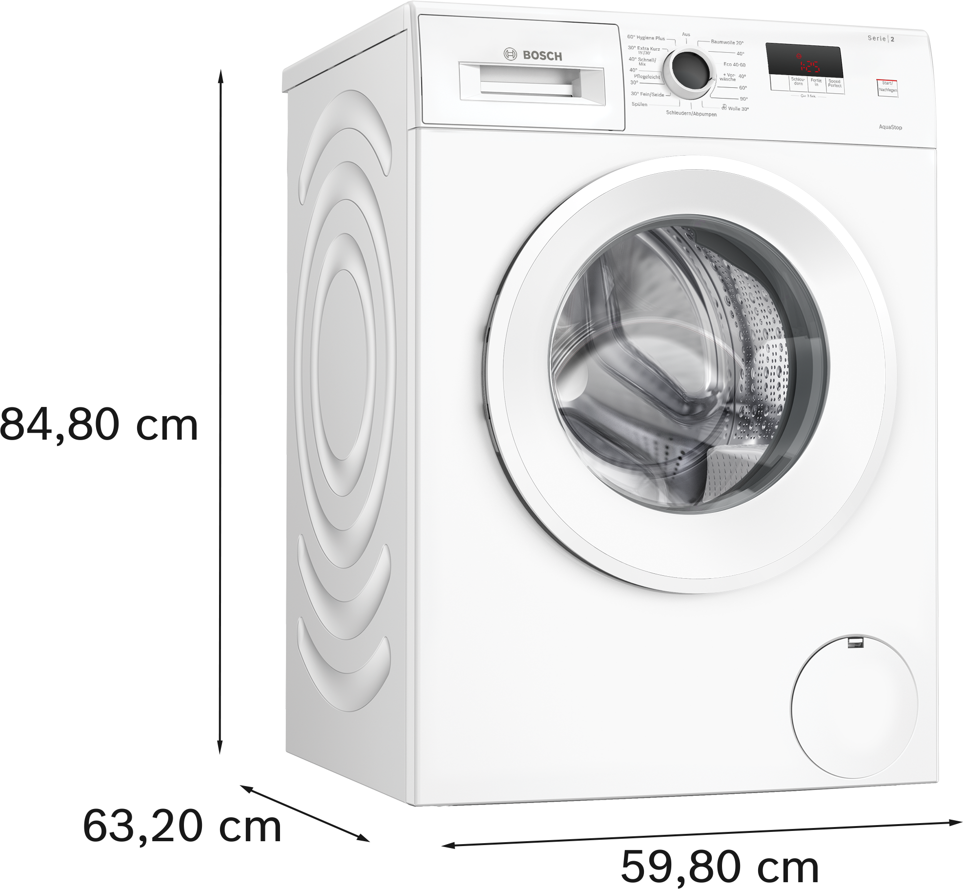 Bosch WGE02471 – Waschmaschine, Frontlader – Bild 7