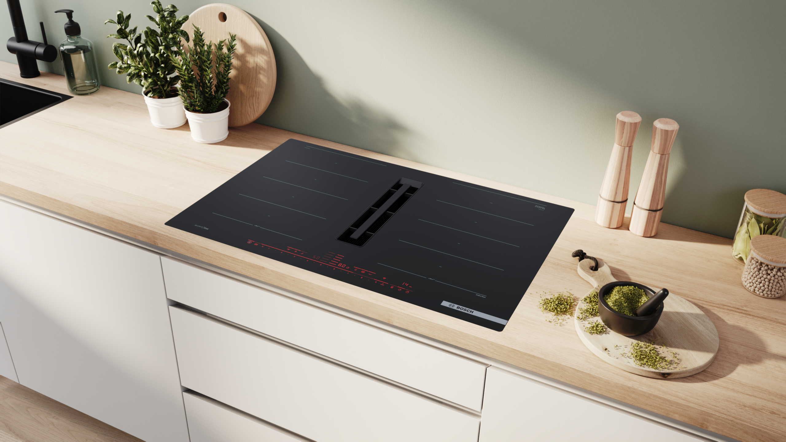Bosch PXX82BD56E – Kochfeld mit Dunstabzug (Induktion) – Bild 2