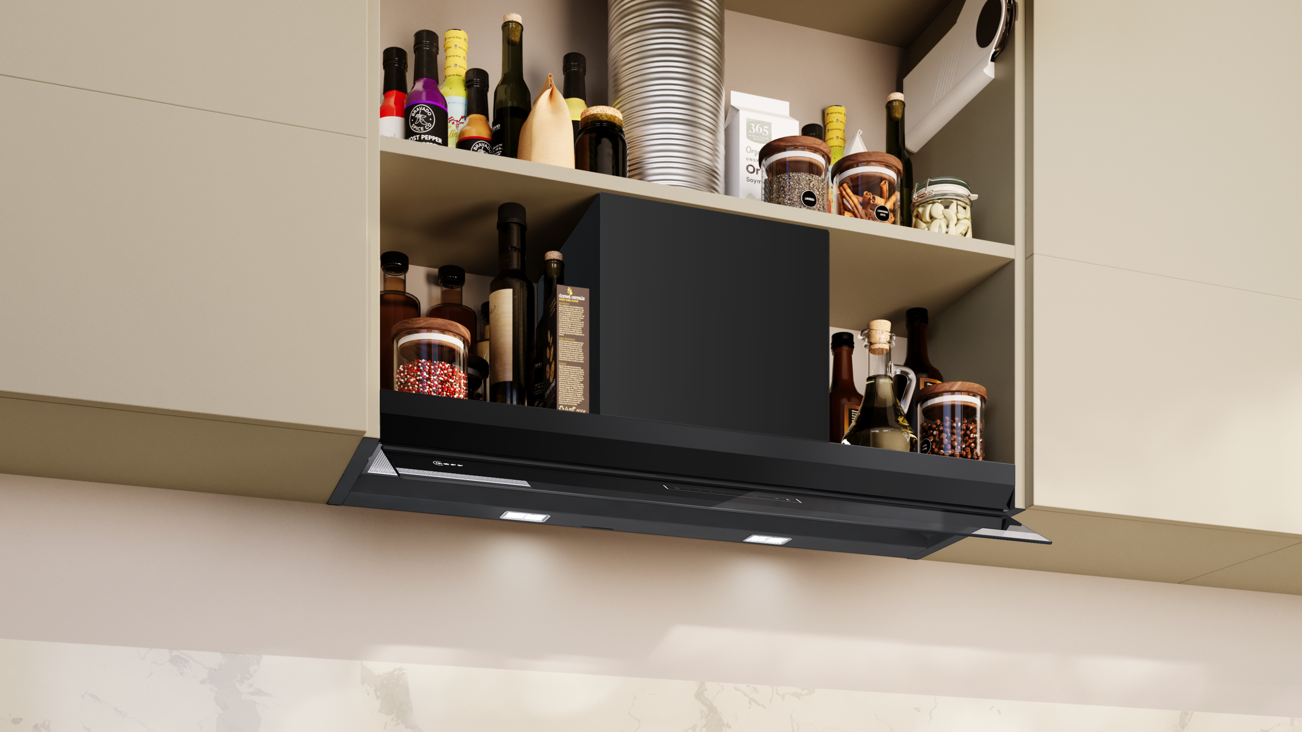 NEFF D97XDP2S0 – Integrierte Designhaube – Bild 6